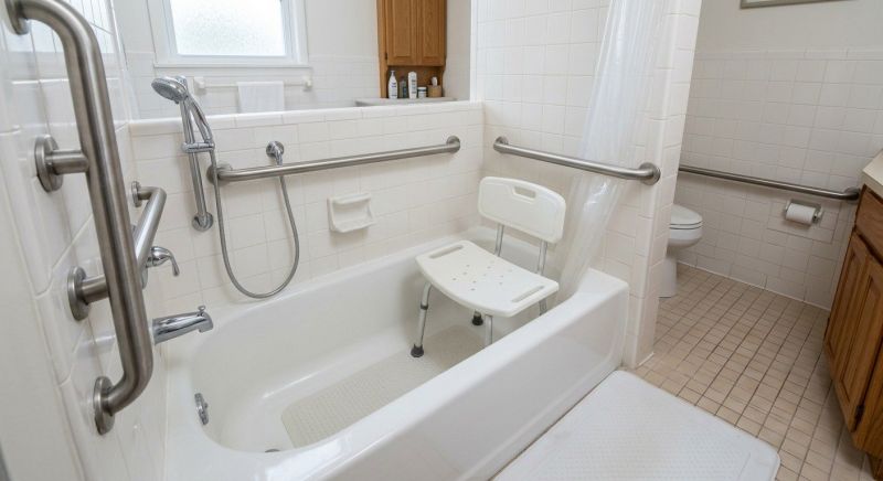 Handicap Bathtub Installation detail